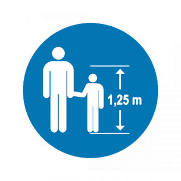 Balise ALU Information enfant -1,25m accompagné BALI-ALU-RM144